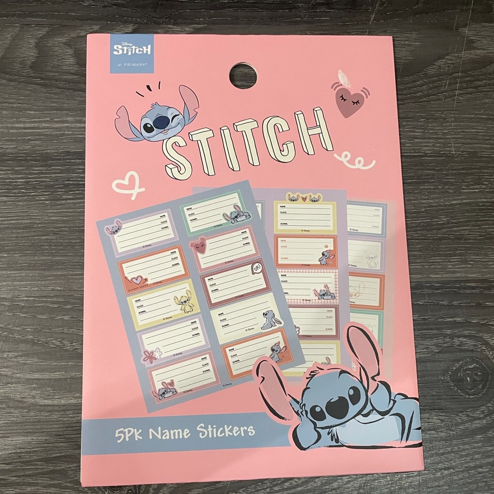 NWT Lilo and stitch 5 pack name stickers